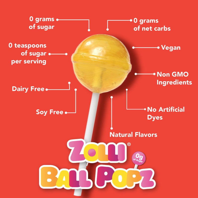 Zollipops The Clean Teeth Pops, Anti Cavity Lollipops, Ball Popz, 5.2 oz (Packaging May Vary) - Image 3